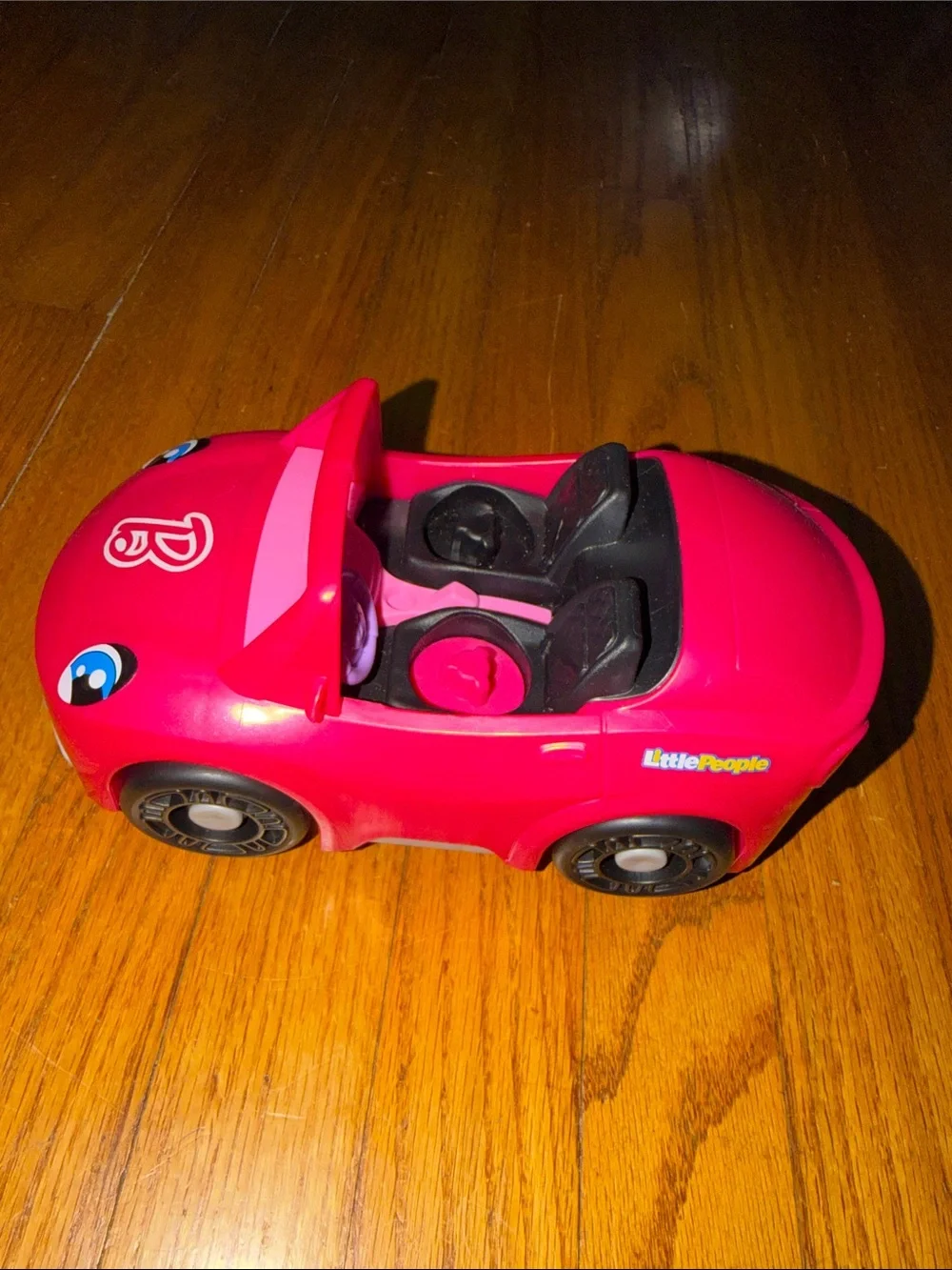 Barbie  Little People Hot Pink Convertible Play Car